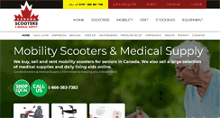 Desktop Screenshot of canadascooters.com